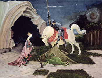 Obraz na płótnie St. George and the Dragon, Five Minutes Later