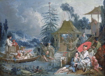 Obraz na płótnie The Chinese Fishermen, c.1742