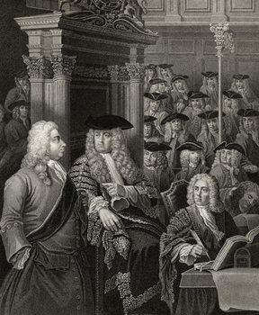 Obraz na płótnie The House of Commons in Sir Robert Walpole's Administration