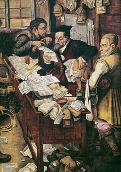 Obraz na płótnie The Payment of the Yearly Dues (oil on panel)