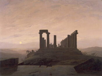Obraz na płótnie The Temple of Juno in Agrigento, by Caspar David Friedrich .