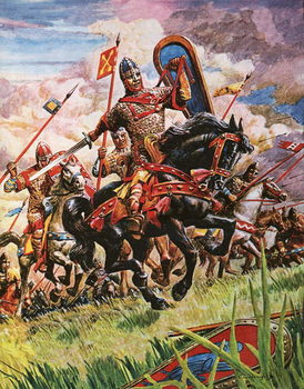 Obraz na płótnie William the Conqueror at the battle of Hastings