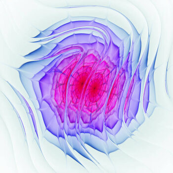 Obraz na płótnie Abstract colorful geometric flower