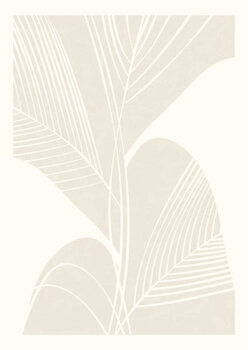 Obraz na płótnie Abstract decorative background with leaf in