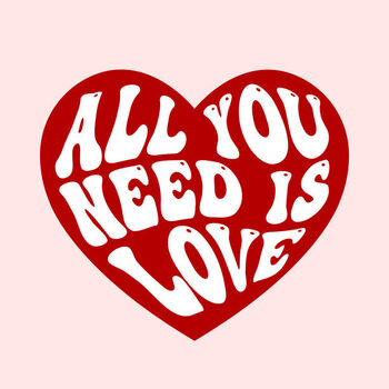 Obraz na płótnie all you need is love, groovy