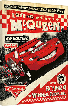 Auta - Lightning Mcqueen Race Obraz na płótnie