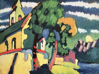 Obraz na płótnie Bavarian Landscape with a Church