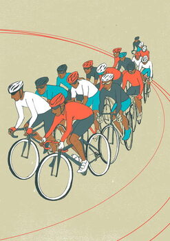 Obraz na płótnie Bike Race