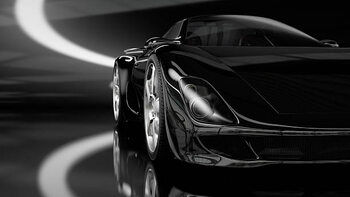 Obraz na płótnie Black Sports Car