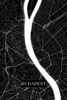 Obraz na płótnie Budapest black