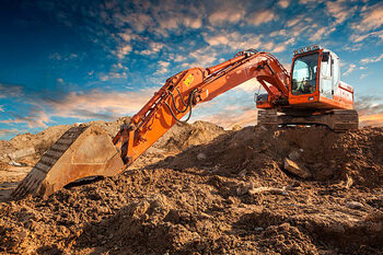 Obraz na płótnie Bulldozer
