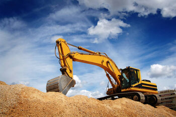 Obraz na płótnie Bulldozer