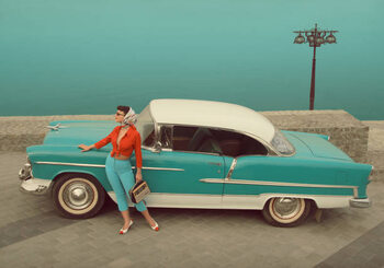Obraz na płótnie Car Girl