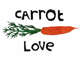 Obraz na płótnie carrot love,2019