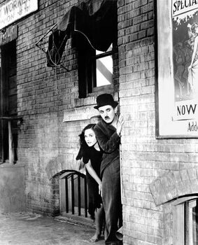 Obraz na płótnie Charlie Chaplin, Paulette Goddard, 1936