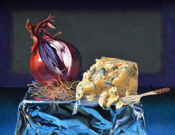 Obraz na płótnie Cheese and Onion, 2020