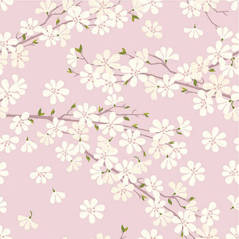 Obraz na płótnie Cherry Blossom Pattern