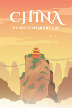 Obraz na płótnie China. Vector poster.