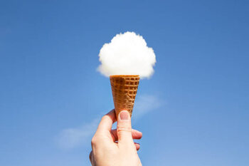 Obraz na płótnie Cloud ice cream.