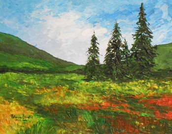 Obraz na płótnie Down the valley, 2012