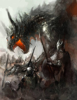 Obraz na płótnie dragon hunt