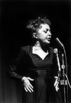Obraz na płótnie Edith Piaf on Stage, Paris, 1962