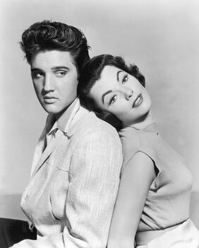 Obraz na płótnie Elvis Presley And Judy Tyler