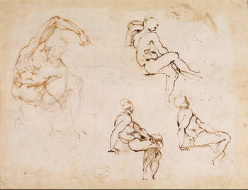 Obraz na płótnie Figure Studies for a Man,