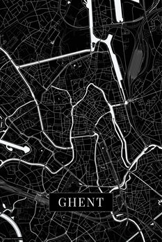 Obraz na płótnie Ghent black
