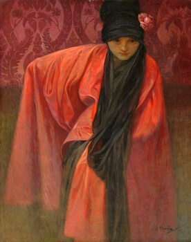 Obraz na płótnie Girl in Red