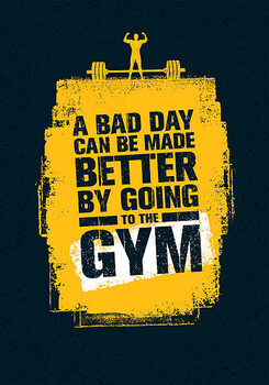 Obraz na płótnie Gym Workout Motivation Quote