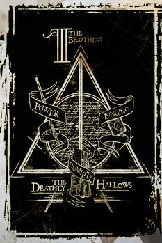 Obraz na płótnie Harry Potter - Deathly Hallows Graphic