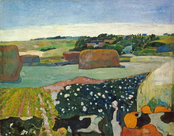 Obraz na płótnie Haystacks in Brittany, 1890