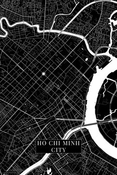 Obraz na płótnie Ho Chi Minh City black