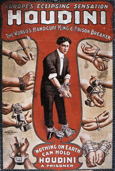 Obraz na płótnie Houdini performance, 1906