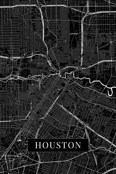 Obraz na płótnie Houston black