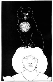 Obraz na płótnie Illustration from The Black Cat, 1895