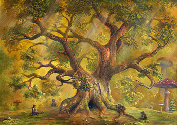 Obraz na płótnie In Fairy Forest