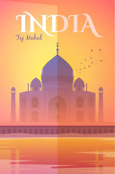 Obraz na płótnie India. Vector poster.