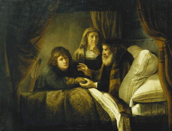 Obraz na płótnie Issac Blessing Jacob