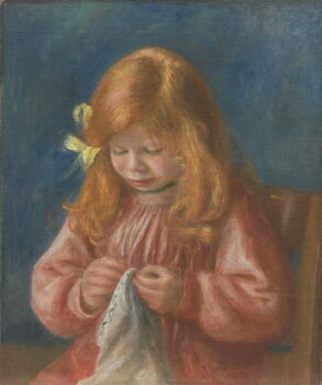 Obraz na płótnie Jean Renoir Sewing, 1899-1900