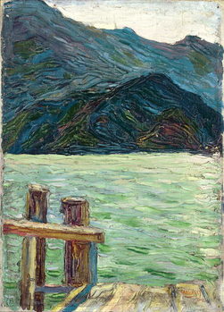 Obraz na płótnie Kochelsee over the bay (1902)