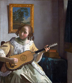 Obraz na płótnie La joueuse de guitar