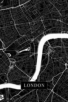 Obraz na płótnie London black