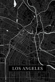Obraz na płótnie Los Angeles black