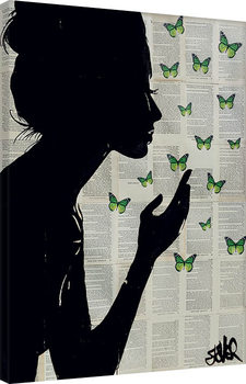 Loui Jover - Simplicity - Green Obraz na płótnie