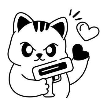 Obraz na płótnie Love Gun