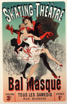 Obraz na płótnie Masquerade Ball at the Skating Theatre