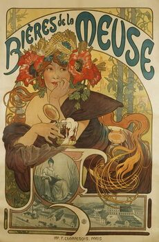 Obraz na płótnie Meuse Beer; Bieres de La Meuse, 1897