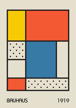 Obraz na płótnie Minimal vintage 20s geometric design posters,